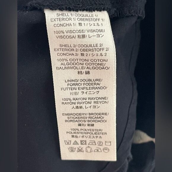 Free People Black and White Embroidered Sleeveless Mini Dress - Picture 6 of 8